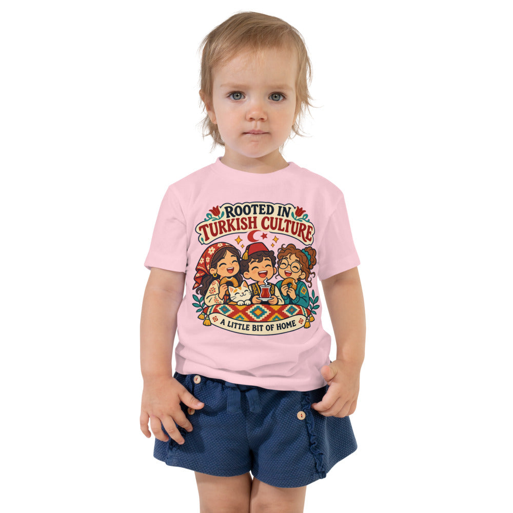 Rooted in Turkish Culture Toddler T-Shirt, Roots & Talks - Pink