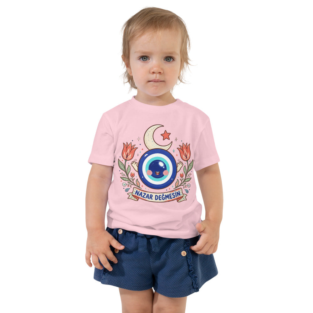 Nazar Değmesin Toddler T-Shirt, Roots & Talks - Pink
