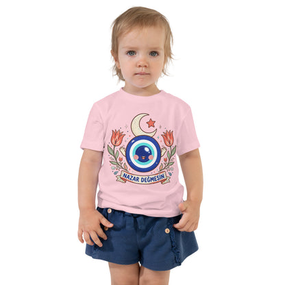 Nazar Değmesin Toddler T-Shirt, Roots & Talks - Pink