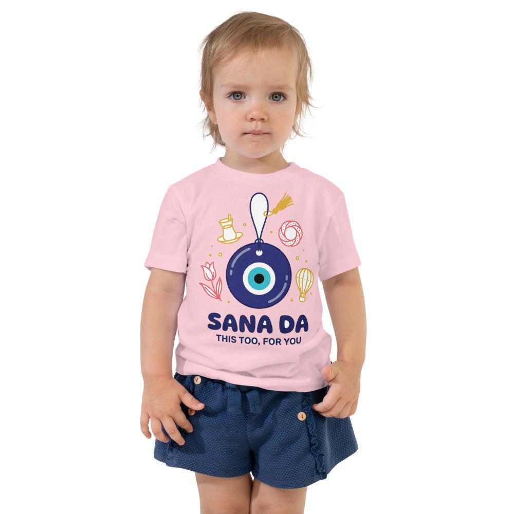 Sana Da Toddler T-Shirt, Roots & Talks - Pink