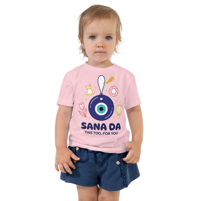 Sana Da Toddler T-Shirt, Roots & Talks - Pink