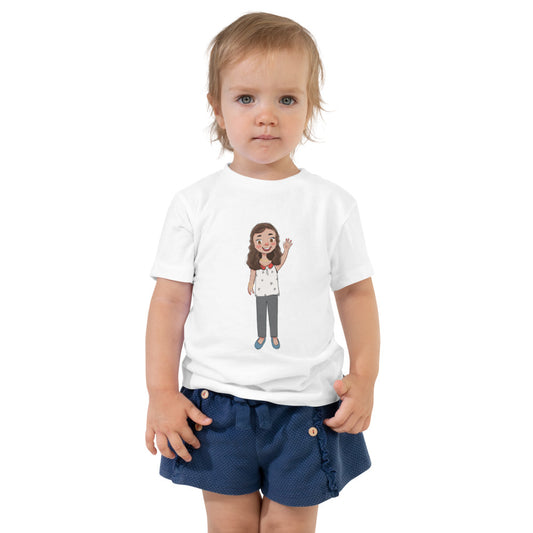 Defne Character Toddler T-Shirt, Roots & Talks - White