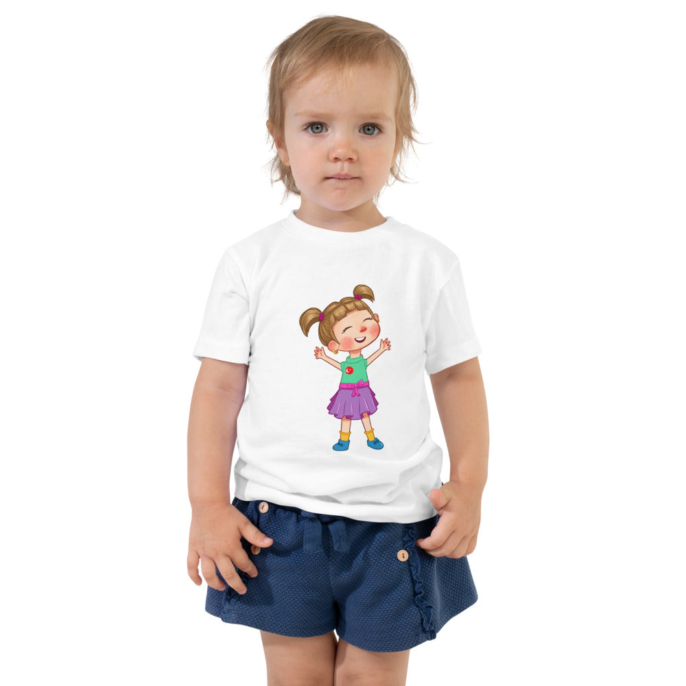 Ela Character Toddler T-Shirt, Roots & Talks - White