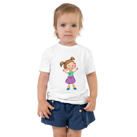 Ela Character Toddler T-Shirt, Roots & Talks - White