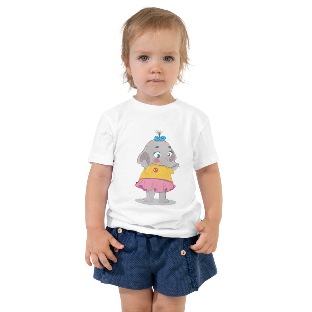 Filiz Elephant Toddler T-Shirt, Roots & Talks - White