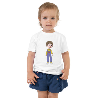 Ahmet Character Toddler T-Shirt, Roots & Talks - White
