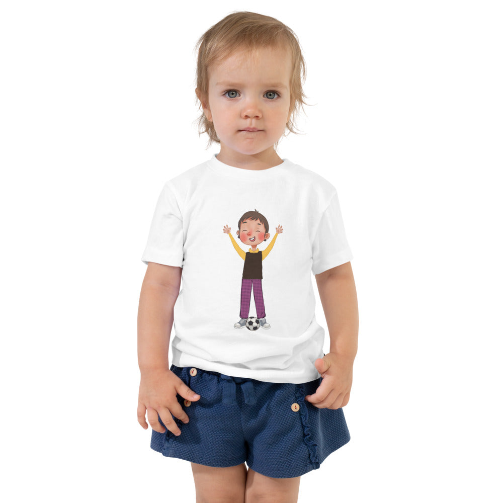Gazi Character Toddler T-Shirt, Roots & Talks - White