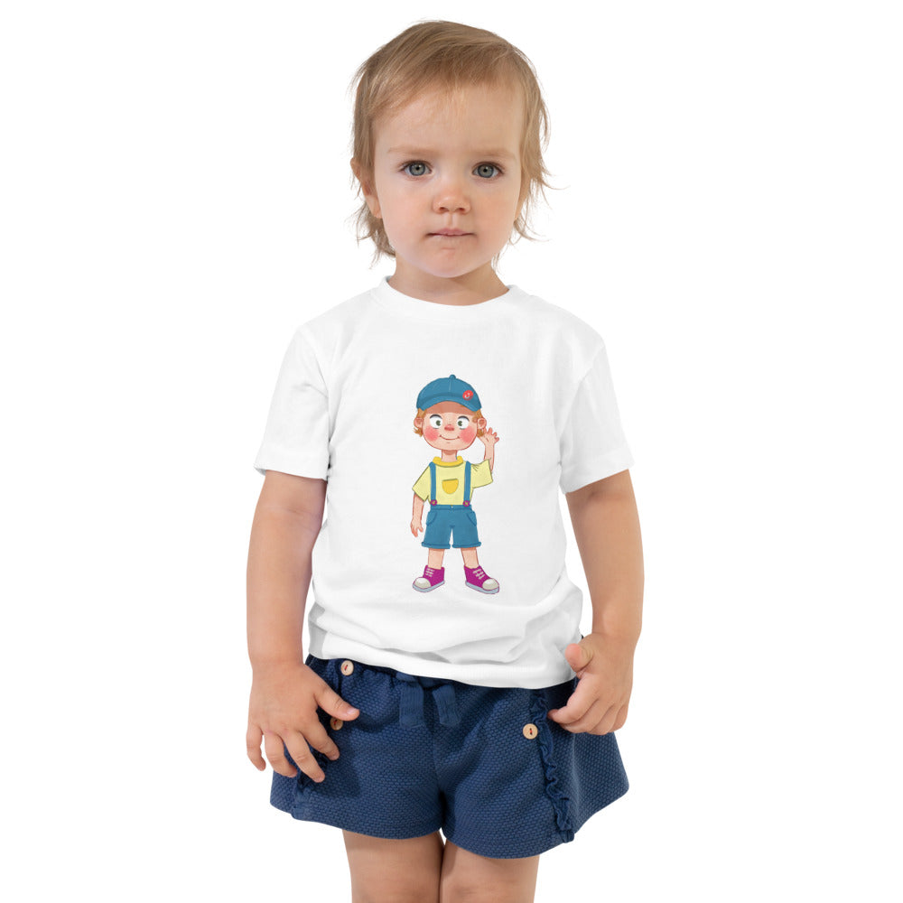 Giray Character Toddler T-Shirt, Roots & Talks - White