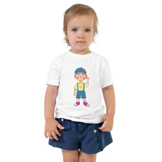 Giray Character Toddler T-Shirt, Roots & Talks - White
