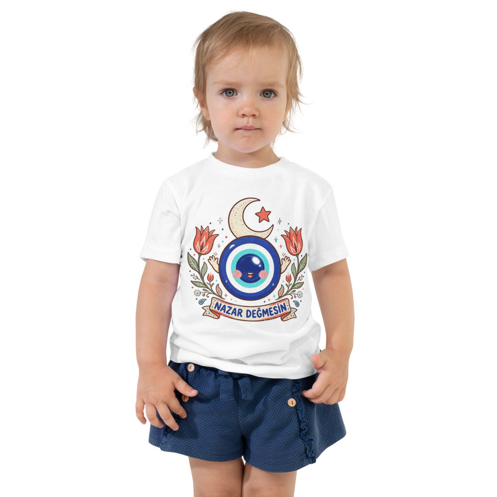 Nazar Değmesin Toddler T-Shirt, Roots & Talks - White