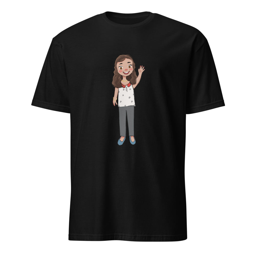 Defne Character Unisex Softstyle T-Shirt, Roots & Talks - Black