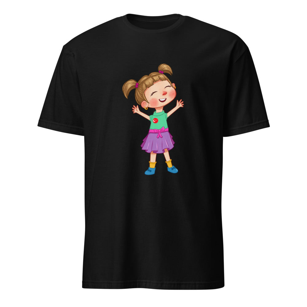 Ela Character Unisex Softstyle T-Shirt, Roots & Talks - Black