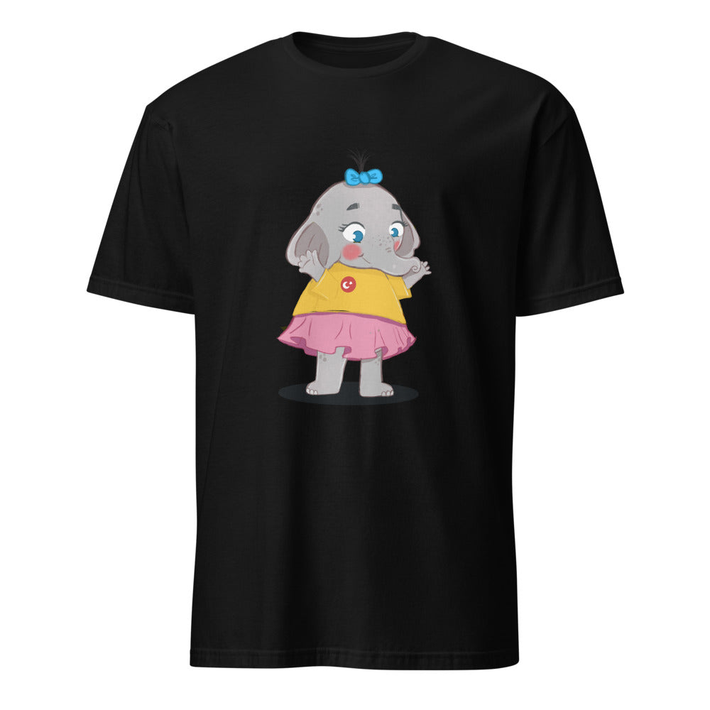 Filiz Elephant Unisex Softstyle T-Shirt, Roots & Talks - Black