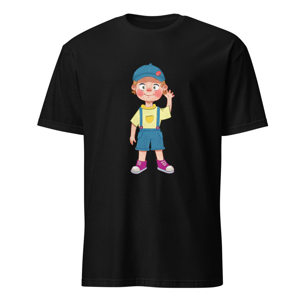 Giray Character Unisex Softstyle T-Shirt, Roots & Talks - Black