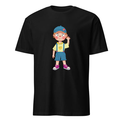 Giray Character Unisex Softstyle T-Shirt, Roots & Talks - Black