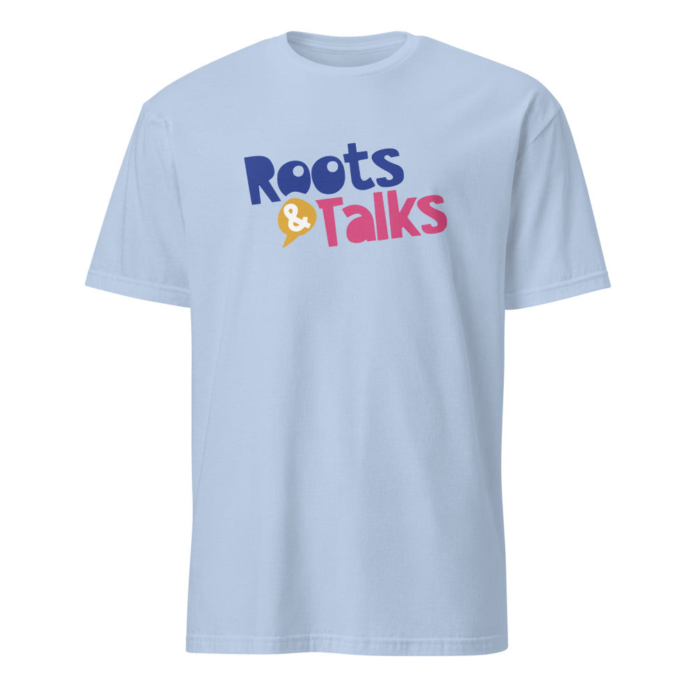 Roots & Talks Logo Unisex Softstyle T-Shirt - Light Blue