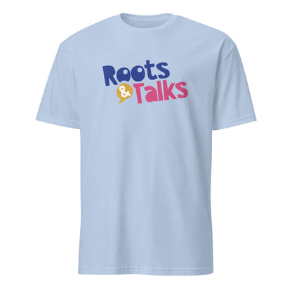 Roots & Talks Logo Unisex Softstyle T-Shirt - Light Blue
