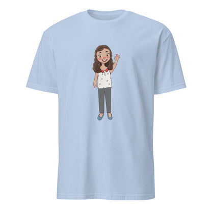 Defne Character Unisex Softstyle T-Shirt, Roots & Talks - Light Blue