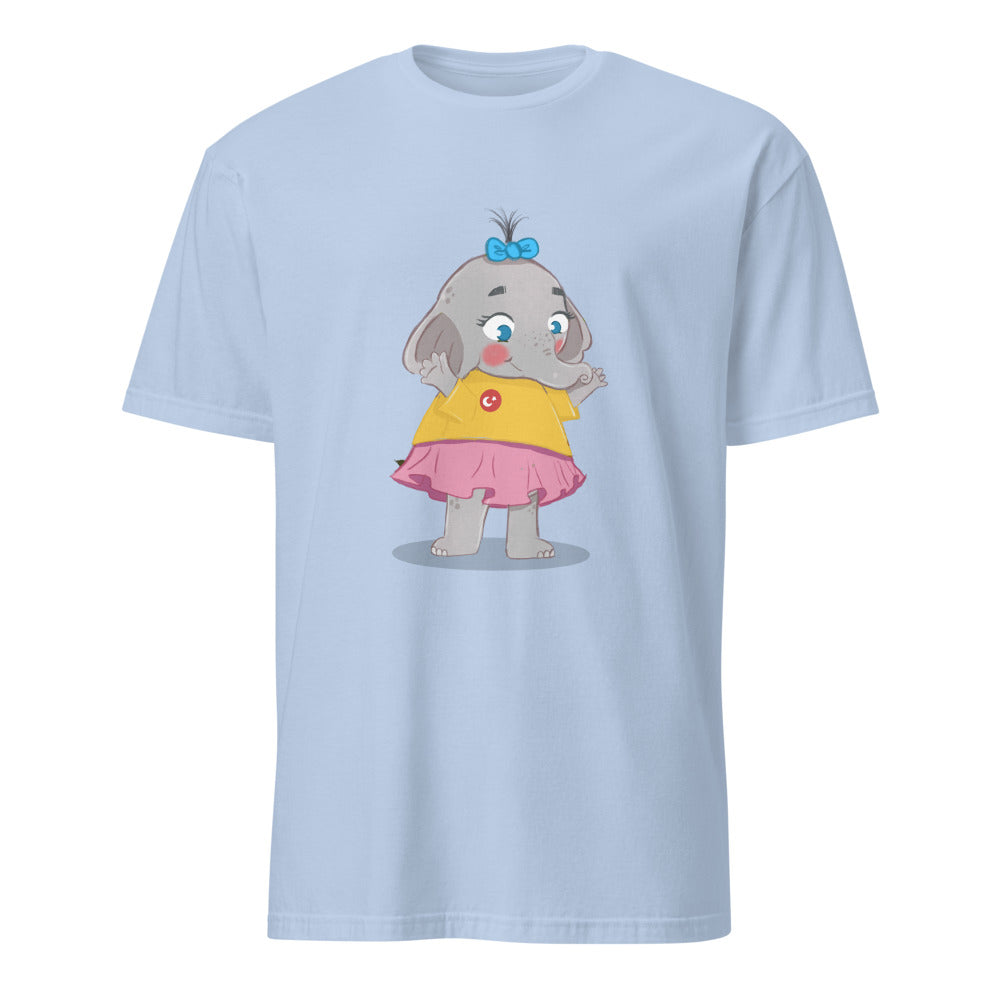 Filiz Elephant Unisex Softstyle T-Shirt, Roots & Talks - Light Blue