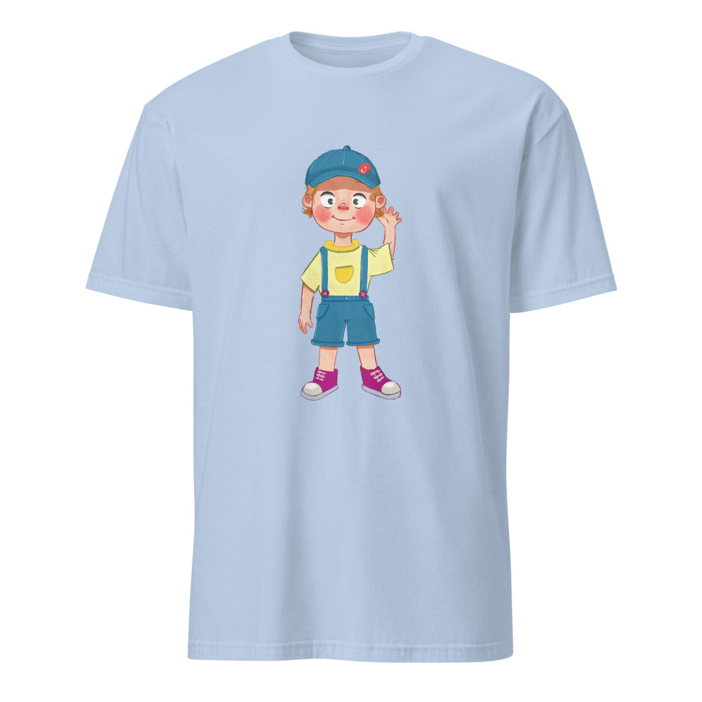 Giray Character Unisex Softstyle T-Shirt, Roots & Talks - Light Blue