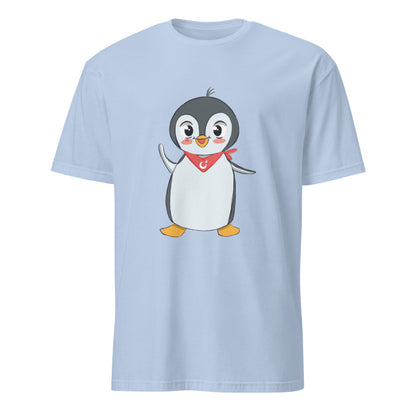 Pingucan Penguin Unisex Softstyle T-Shirt, Roots & Talks - Light Blue