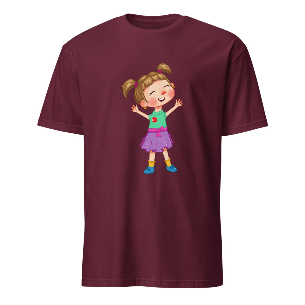 Ela Character Unisex Softstyle T-Shirt, Roots & Talks - Maroon