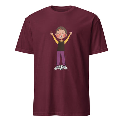 Gazi Character Unisex Softstyle T-Shirt, Roots & Talks - Maroon