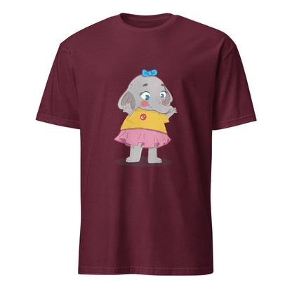 Filiz Elephant Unisex Softstyle T-Shirt, Roots & Talks - Maroon