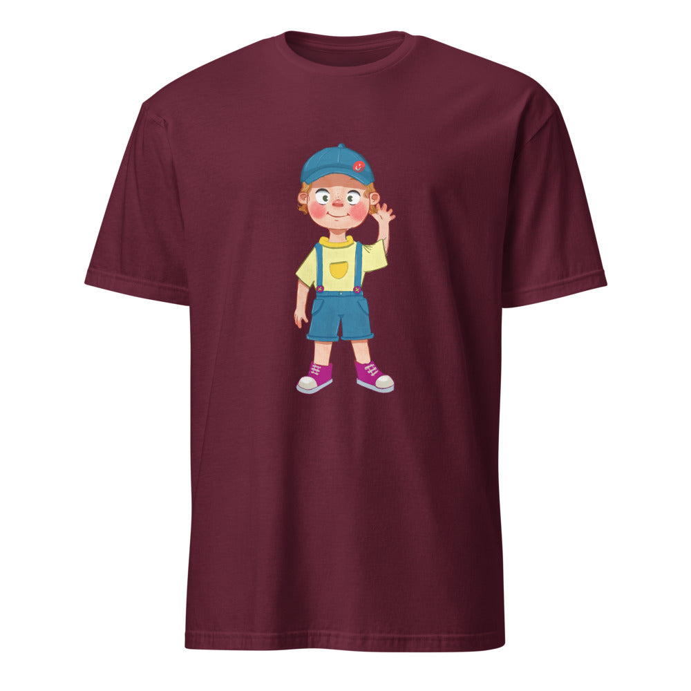 Giray Character Unisex Softstyle T-Shirt, Roots & Talks - Maroon