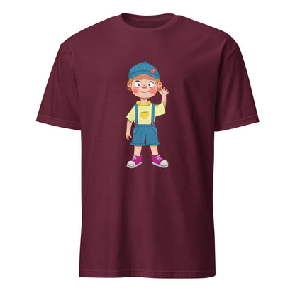 Giray Character Unisex Softstyle T-Shirt, Roots & Talks - Maroon