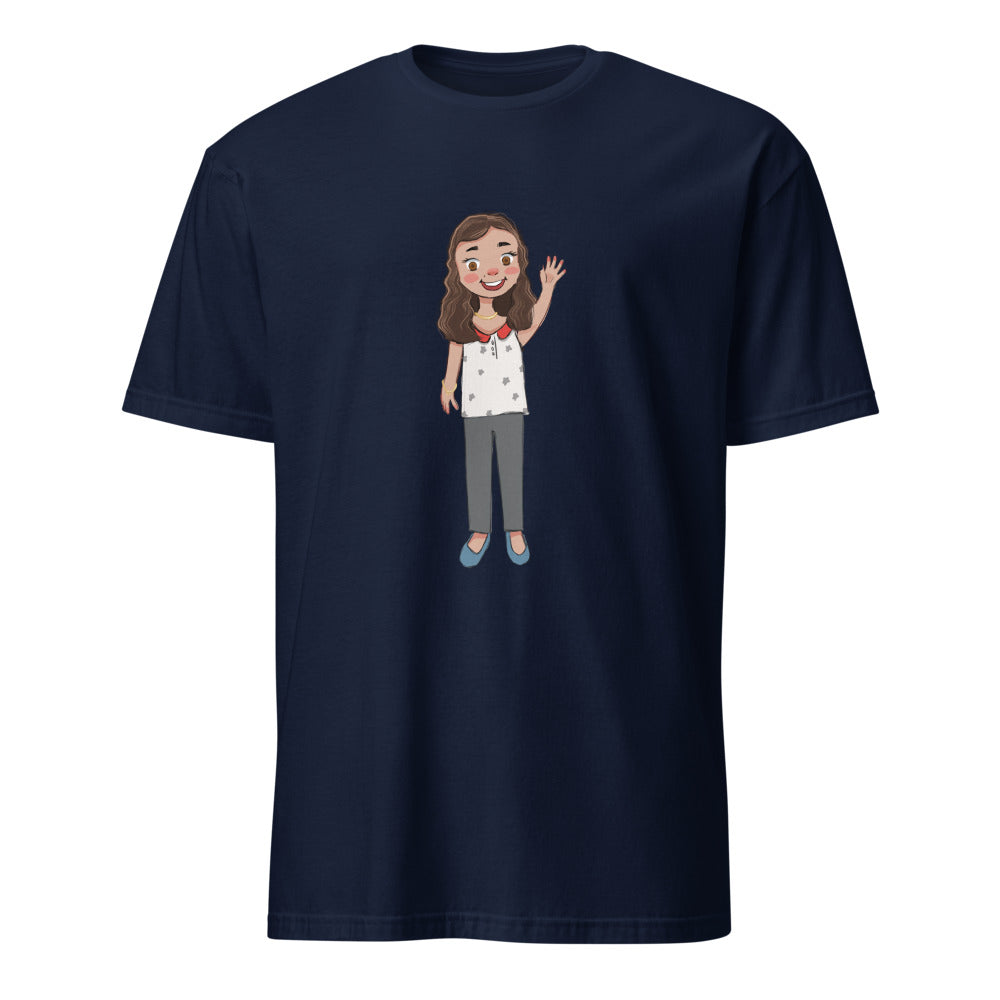 Defne Character Unisex Softstyle T-Shirt, Roots & Talks - Navy