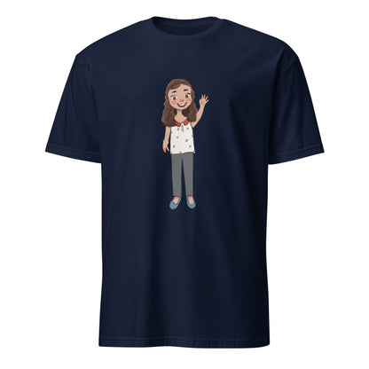 Defne Character Unisex Softstyle T-Shirt, Roots & Talks - Navy