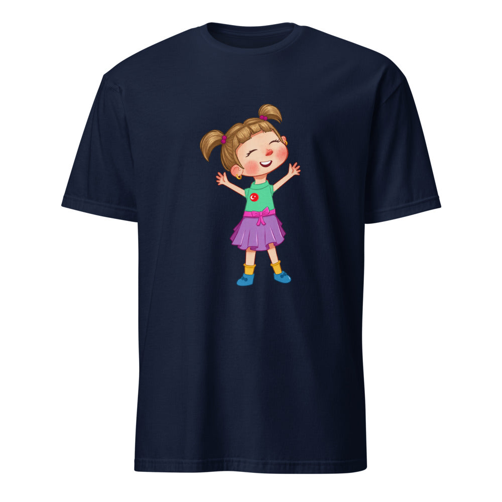 Ela Character Unisex Softstyle T-Shirt, Roots & Talks - Navy