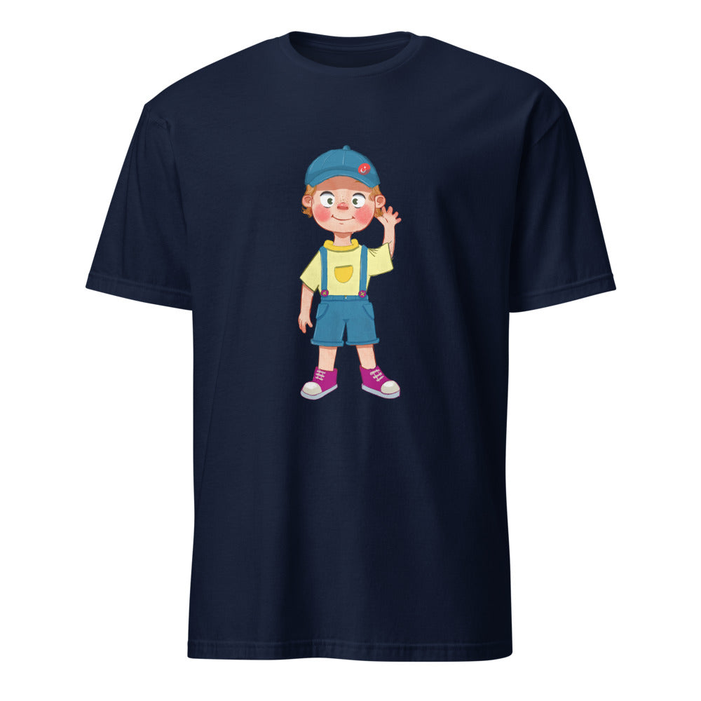Giray Character Unisex Softstyle T-Shirt, Roots & Talks - Navy