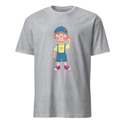 Giray Character Unisex Softstyle T-Shirt, Roots & Talks - Sport Grey