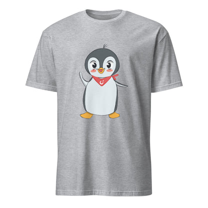Pingucan Penguin Unisex Softstyle T-Shirt, Roots & Talks - Sport Grey
