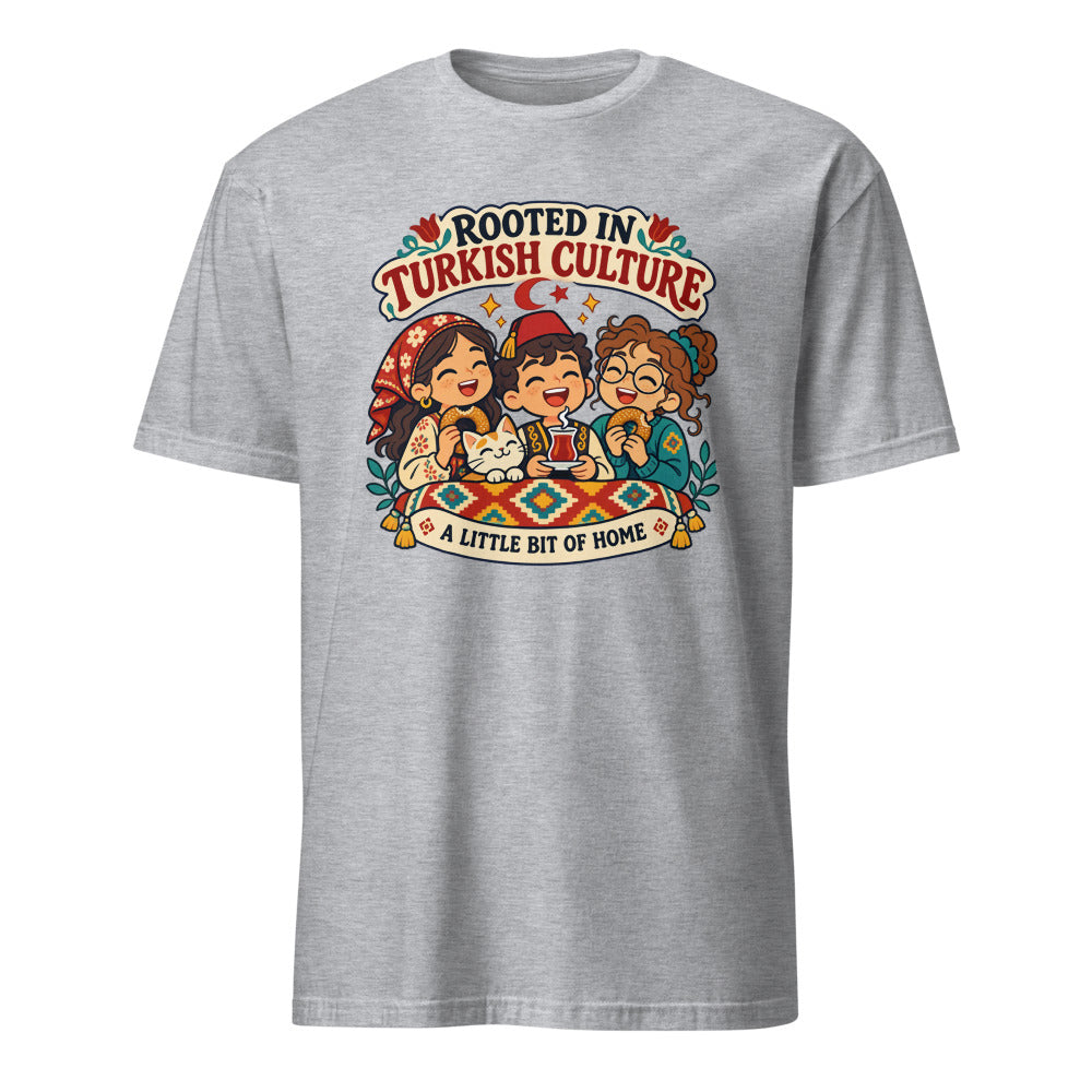 Rooted in Turkish Culture Unisex Softstyle T-Shirt, Roots & Talks - Sport Grey
