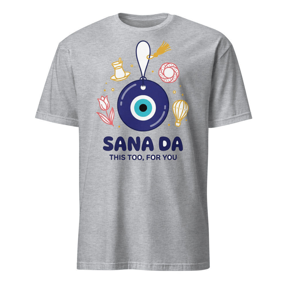 Sana Da Unisex Softstyle T-Shirt, Roots & Talks - Sport Grey