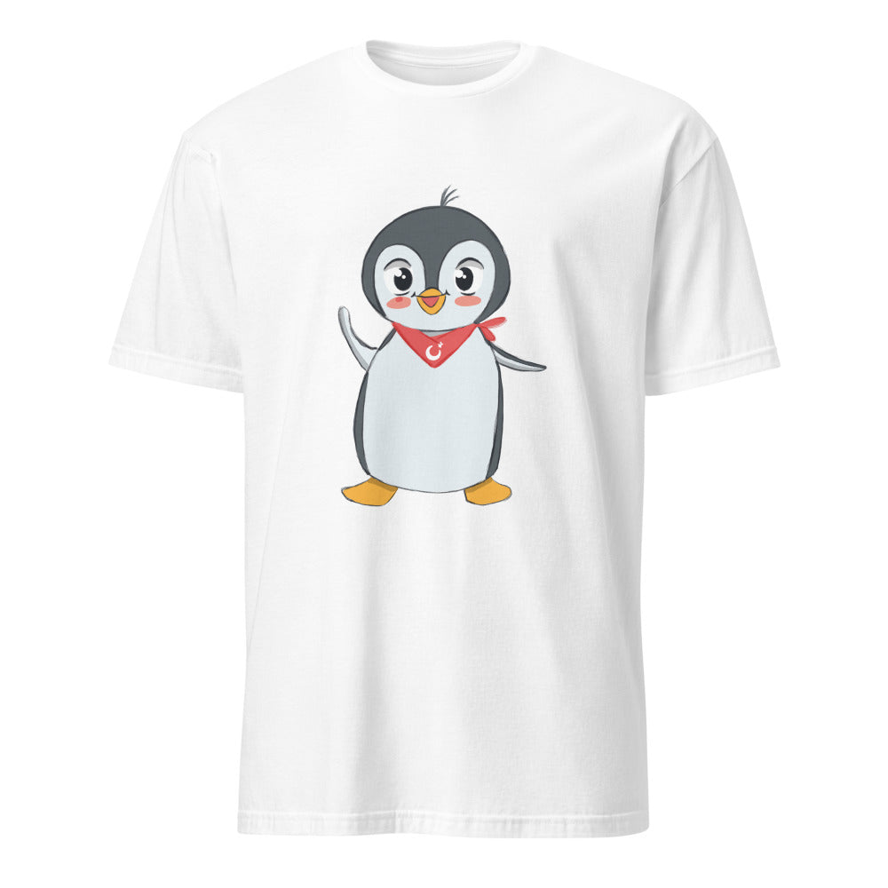 Pingucan Penguin Unisex Softstyle T-Shirt, Roots & Talks - White