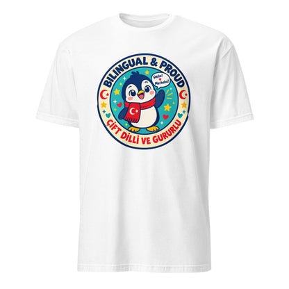 Bilingual & Proud Unisex Softstyle T-Shirt, Roots & Talks - White