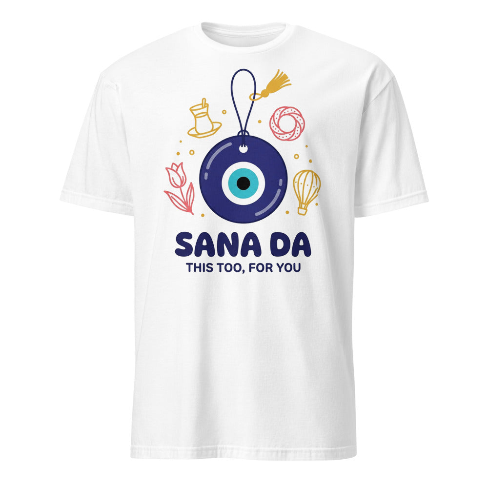 Sana Da Unisex Softstyle T-Shirt, Roots & Talks - White