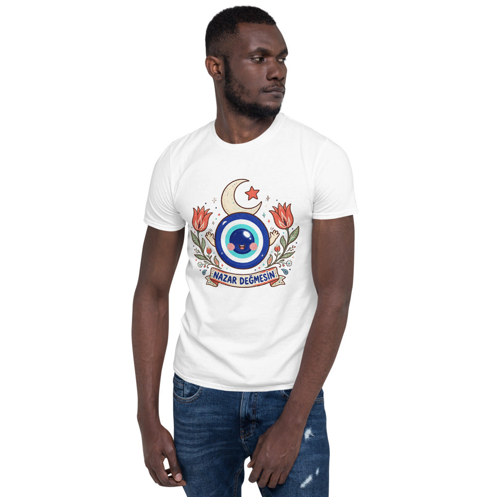 Nazar Değmesin Unisex Softstyle T-Shirt, Roots & Talks - lifestyle photo 3