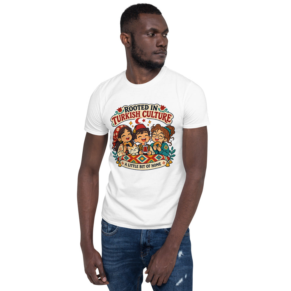 Rooted in Turkish Culture Unisex Softstyle T-Shirt, Roots & Talks - lifestyle photo 3