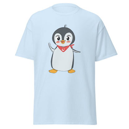 Pingucan Penguin Unisex Classic T-Shirt, Roots & Talks - Light Blue