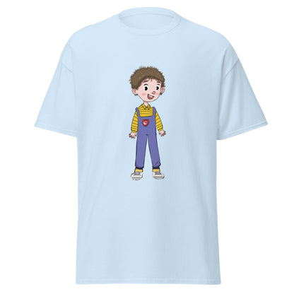 Ahmet Character Unisex Classic T-Shirt, Roots & Talks - Light Blue