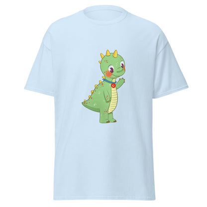 Dino Dinosaur Unisex Classic T-Shirt, Roots & Talks - Light Blue