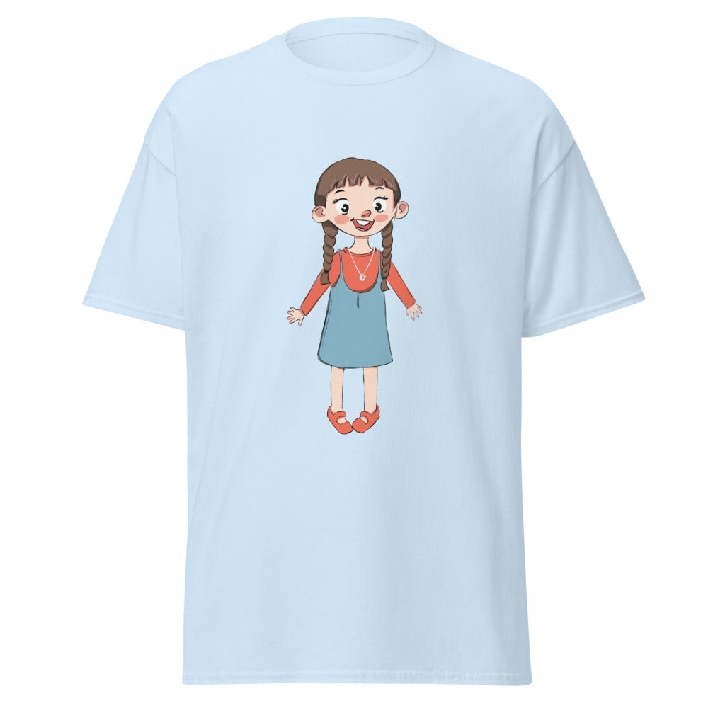 Eylül Character Unisex Classic T-Shirt, Roots & Talks - Light Blue