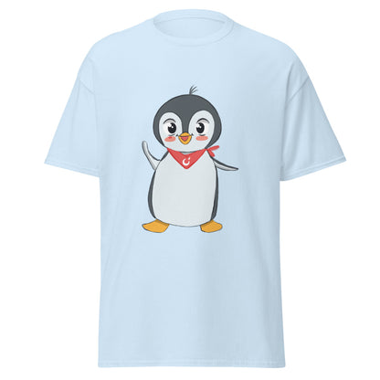 Pingucan Penguin Unisex Classic T-Shirt, Roots & Talks - Light Blue
