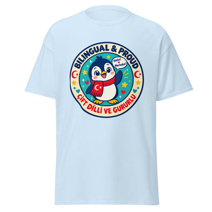 Bilingual & Proud Unisex Classic T-Shirt, Roots & Talks - Light Blue