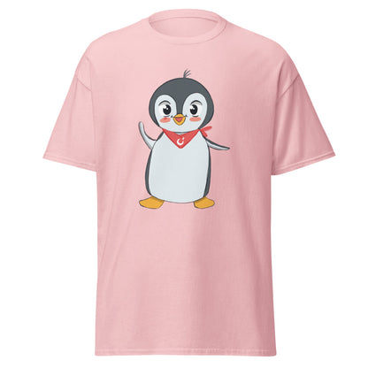 Pingucan Penguin Unisex Classic T-Shirt, Roots & Talks - Light Pink